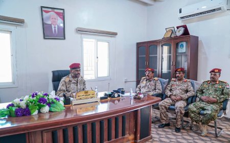 اللواء مرصع يناقش مع قادة وحدات محور الغيضة الاستعدادات للعام التدريبي 2025
