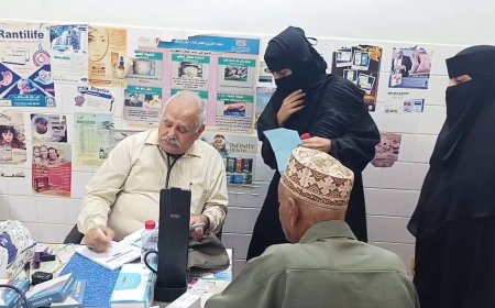 البيشي و الداؤودي يدشنان المخيم الطبي المجاني للأمراض المزمنة في المنصورة 