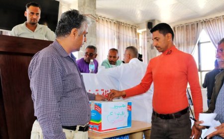 نجاح انتخابات نقابة المهن الفنية الطبية في المستشفى الجمهوري التعليمي بتعز