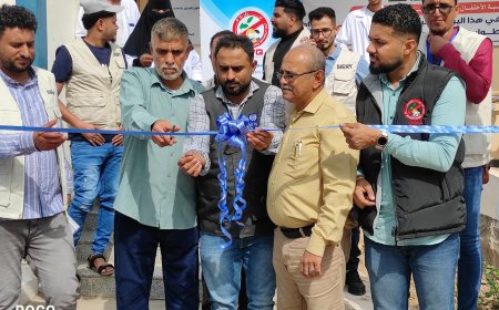 مستشفى الوهط يحتفل بتسليم مشروع دعم الطوارئ العامة بالأجهزة والمعدات الضرورية بلحج