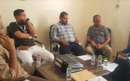 فريق منظمة الأمين للمساندة الإنسانية يلتقي مدير عام مكتب التعليم الفني بعدن لتعزيز التعاون المشترك