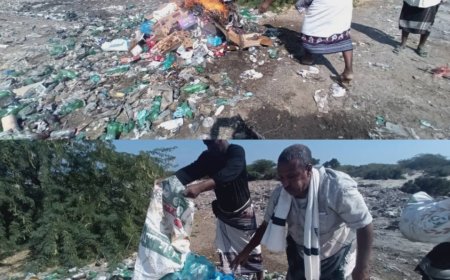 مكتب أشغال خنفر يقوم بإتلاف وحرق طن ونصف من المواد التالفة والمنتهية الصلاحية بمكب النفايات 