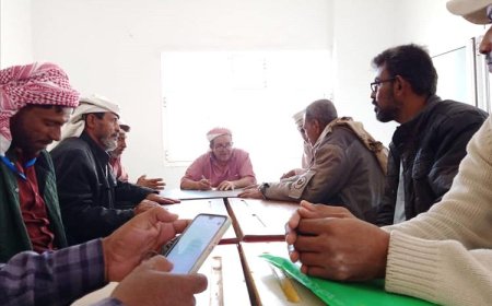 مدير عام مديرية لودر يلتقي فريق منظمة الغذاء العالمي