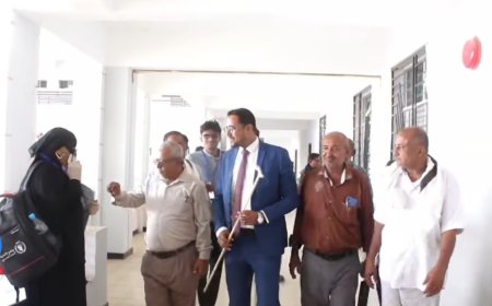 القديمي يتفقد العملية التعليمية في المجمع التربوي الإماراتي بحيس ويشيد بدوره في تعزيز التعليم بالمديرية