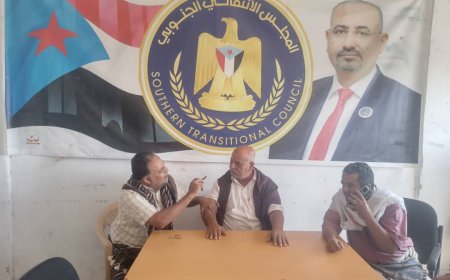 رئيس انتقالي لودر يناقش مع مدير عام المديرية الأوضاع الخدمية واستمرار الحملة الأمنية