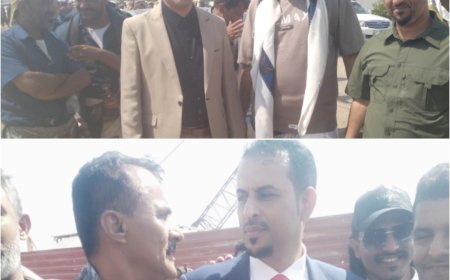 الشيخ فتحي المفلحي يشارك في حفل افتتاح المكتب الرئيسي لمدينة الخليج العربي بساحل أبين