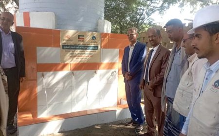 لحج.. افتتاح مشروع مياه لمنطقة البيضاء بطور الباحة