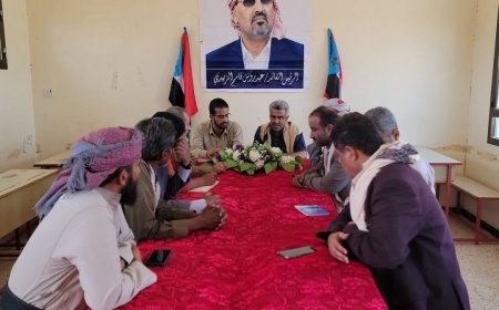 انتقالي شبوة ينفذ نزول ميداني لتقييم الأداء التنظيمي لتنفيذية انتقالي مرخة