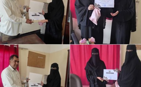 تقديرا لجهوده جمعية زهور حواء تكرم مدير جهاز محو الامية وتعليم الكبار بمحافظة أبين