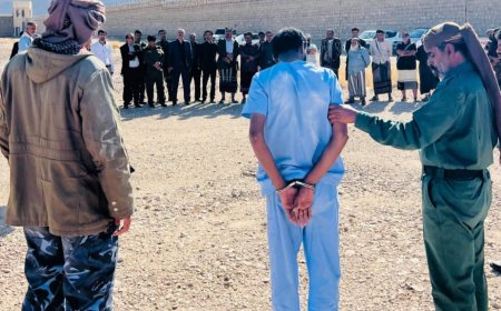 النيابة العامة بمحافظة شبوة تنفذ حكم القصاص الشرعي بحق المدان سالم بامرحول