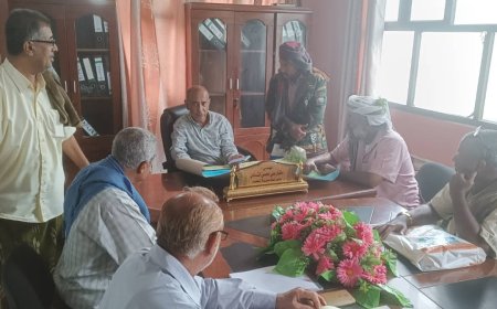 مدير عام زنجبار يلتقي ممثلي جمعية حماية الهيئة البحرية منطقة الشيخ عبدالله. 