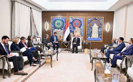 الرئيس "العليمي" يستقبل سفراء الاتحاد الاوروبي