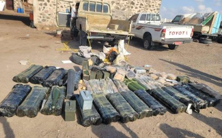 الحملة الامنية بالصبيحة تحقق انجازات أمنية.. ضبط سيارة محملة بالأسلحة المتنوعة