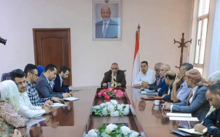 وكيل أول محافظة تعز يناقش تدخلات البرنامج الإنمائي للأمم المتحدة بالمحافظة