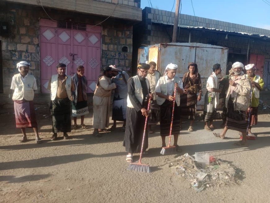 مدير عام الوضيع يدشن حملة نظافة شاملة لمدينة الوضيع