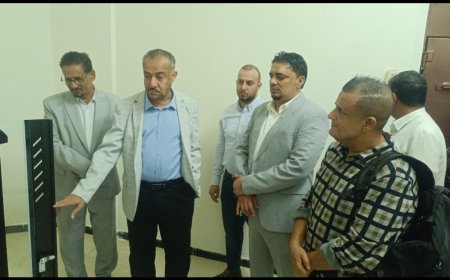 بدعم من منتدى التنمية السياسية ومؤسسة برجهوف الألمانية :الشعبي ومعاون يدشنان المرحلة الأولى من عملية الربط الشبكي لمكتب ضرائب عدن