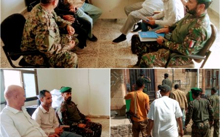 قانونية انتقالي لحج تتفقد الأوضاع القانونية والإنسانية للسجناء في إدارة أمن حالمين