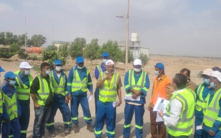 تدريب عملي لعمال مكب نفايات البريقة على أساليب الإدارة الآمنة والمستدامة