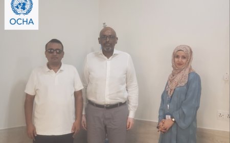 اتحاد منظمات المناخ الأخضر  و  مكتب الأمم المتحدة  للشؤون الإنسانية  يبحاثا  سبل التعاون في القضايا المناخية والإنسانية