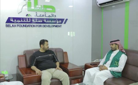 مدير مشروع مركز فاطمة بابطين الطبي يزور مؤسسة صلة للتنمية للاطلاع على سير العمل في المشروع