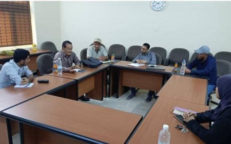 غانم يزور مكتب مؤسسة التضامن للتنمية بالعاصمة عدن