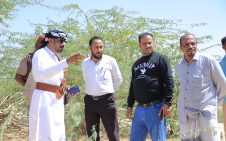 مدير عام شبام يطلع ميدانيًا مع الفريق الهندسي لشركة يمن موبايل لتعزيز وتركيب محطات جديدة لتقوية خدمة اتصالات والإنترنت بالمديرية