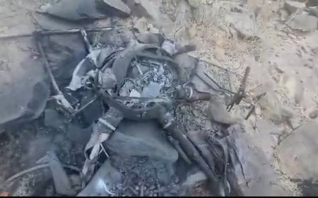 قوات العمالقة الجنوبية تسقط طائرة حوثية مسيرة في سماء بيحان