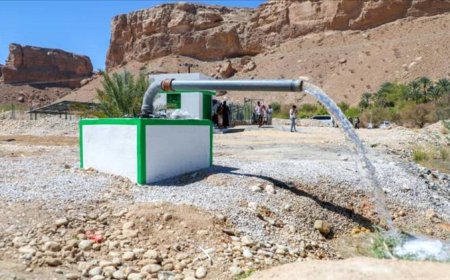 افتتاح مشروع بئر الرحمة في صير بوادي العين بدعم كويتي لتحسين إمدادات المياه