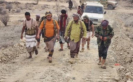 العميد المشوشي يزور مواقع اللواء السادس دعم وإسناد في وادي عومران بأبين