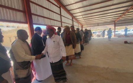 الشيخ لحمر ينجح في إنهاء نزاع قبلي بمديرية جردان ويعزز السلم الاجتماعي