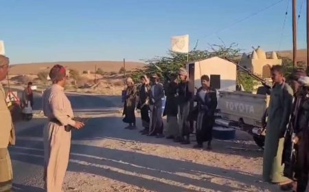 النقيب بن حريز ينقل تحيات قيادة حلف قبائل حضرموت إلى المرابطين في محور العطوف 