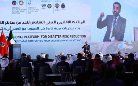 اختتام المنتدى الإقليمي العربي السادس باعتماد إعلان الكويت للحد من مخاطر الكوارث.