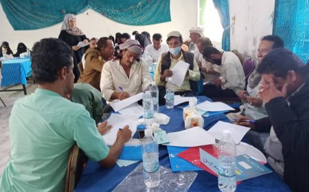 منظمة البحث عن أرضية مشتركة تدشن الدورة التدريبية للوسطاء المحليين في محافظة الضالع