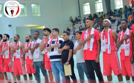 الإعلام الرياضي بساحل حضرموت يبارك لنادي شعب حضرموت تتويج فريق كرة السلة ببطولة الدوري اليمني العام للرجال