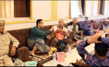 رئيس انتقالي لحج يؤدي واجب العزآء في وفاة المناضل احمد محمد السيد والد الفقيد القائد صالح السيد