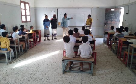 تدشين برنامج التعليم التعويضي بمدارس مديرية جيشان