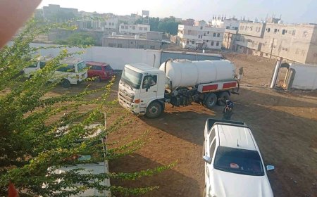 الاجهزة الامنية من قوات الامن والحزام الامني في محافظة ابين تستعيد سيارة الصرف الصحي بعد اختطافها بساعات