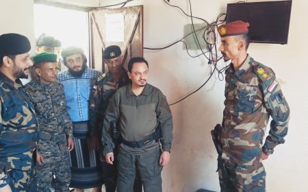 قائد قوات الطوارئ بدلتا أبين يستقبل فريق مكافحة المخدرات بقوات الحزام الأمني بالمحافظة