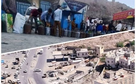 تعز تواجه أزمة حادة في غاز الطبخ وسط تفاقم الأوضاع المعيشية مع اقتراب رمضان.