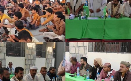 ختام فعاليات مسابقة ثانوية جواس في لامية العرب ومعلقة عنترة بن شداد بمحافظة أبين