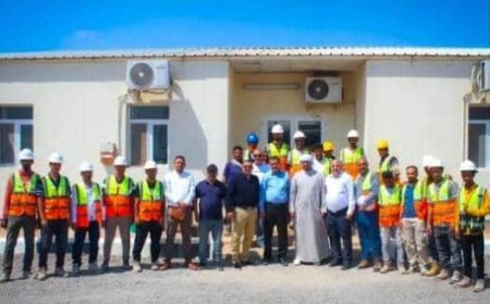 وفد من وزارة الكهرباء والطاقة وشركة أبوظبي للطاقة "مصدر" يزور المحطة الشمسية في عدن