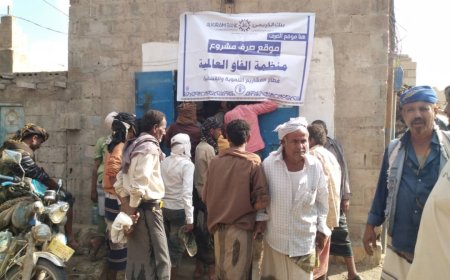 خنفر - منظمة الفاو العالمية تصرف لعدد من المستفيدين بمناطق المديرية