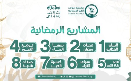 مؤسسة سواعد الخير الإنسانية تستعد لتنفيذ مشاريعها الرمضانية لعام 1446هـ