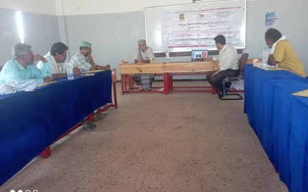 أحور .. عقد الاجتماع النصف سنوي لمراجعة أنشطة المشروع من المؤسسة الطبية الميدانية