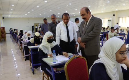 باعبّاد يتفقد سير اختبارات نصف الفصل الدراسي الثاني بمدارس الأحقاف العالمية