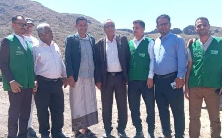 تسليم موقع المستشفى الريفي النموذجي لفريق البرنامج السعودي لتنمية وإعمار اليمن