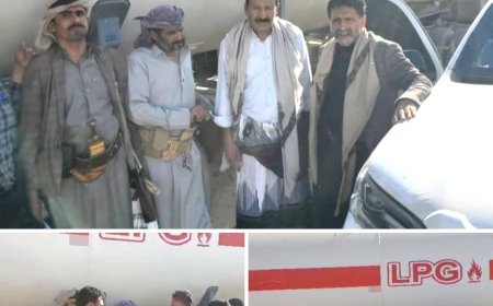 المدير التنفيذي لشركة الغاز يتفقد محطة تعبئة الديزل ويشرف على تموين مقطورات الغاز لعدن وتعز
