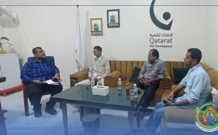 مؤسسة قطرات للتنمية تستقبل إتحاد الملتقيات الشبابية التطوعية بساحل حضرموت