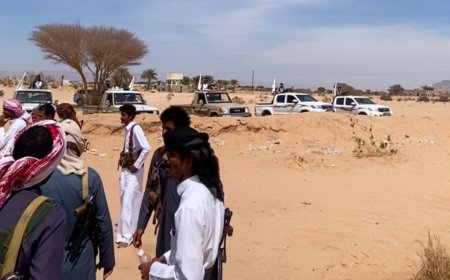 قيادات من اللجنة الأمنية و العسكرية لحلف قبائل حضرموت تتفقد مواقع ونقاط الحلف غرب وادي وصحراء حضرموت