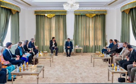 عضو مجلس القيادة الرئاسي البحسني يلتقي رئيس بعثة الاتحاد الأوروبي وسفيرا فرنسا وهولندا